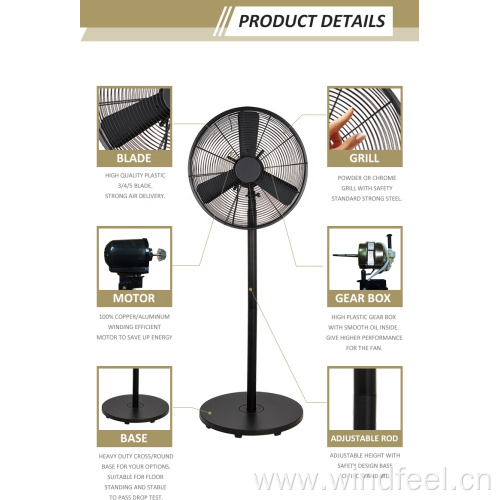 16 Inch Electric Stand Floor Round Base Fan